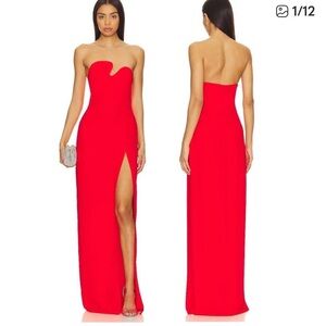 Amanda Uprichard Strapless Puzzle Gown Maxi Formal Gala Mobwife Party Hoco Small